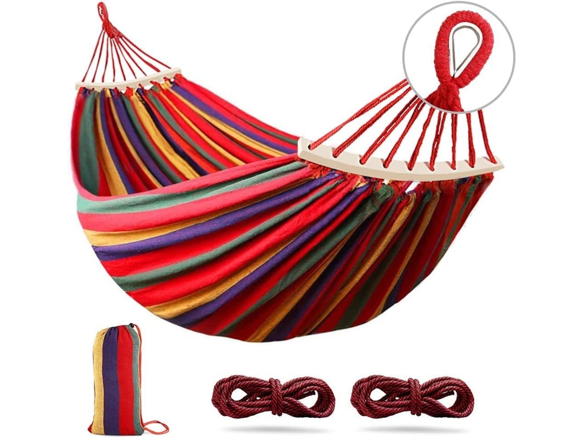 Rede de Descanso Tecido Lona Espessada 275 X 155 Cmvermelho 