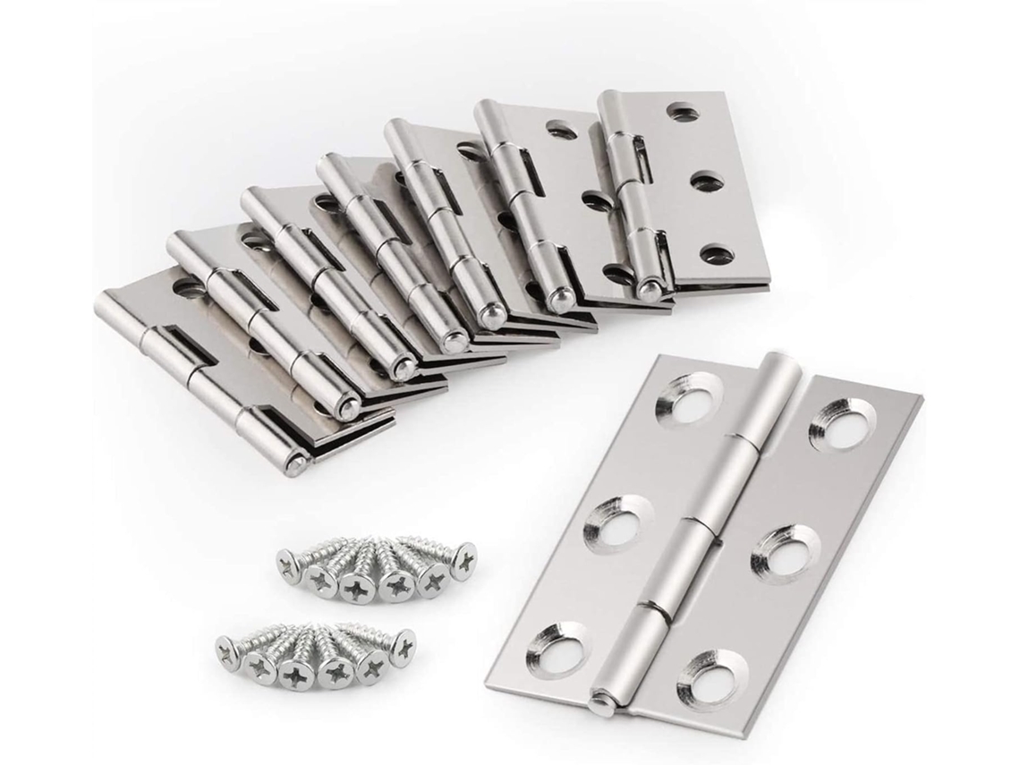 20 Piezas De Mini Bisagras, Duradero, Resistente, Calidad, Acero Inoxidable