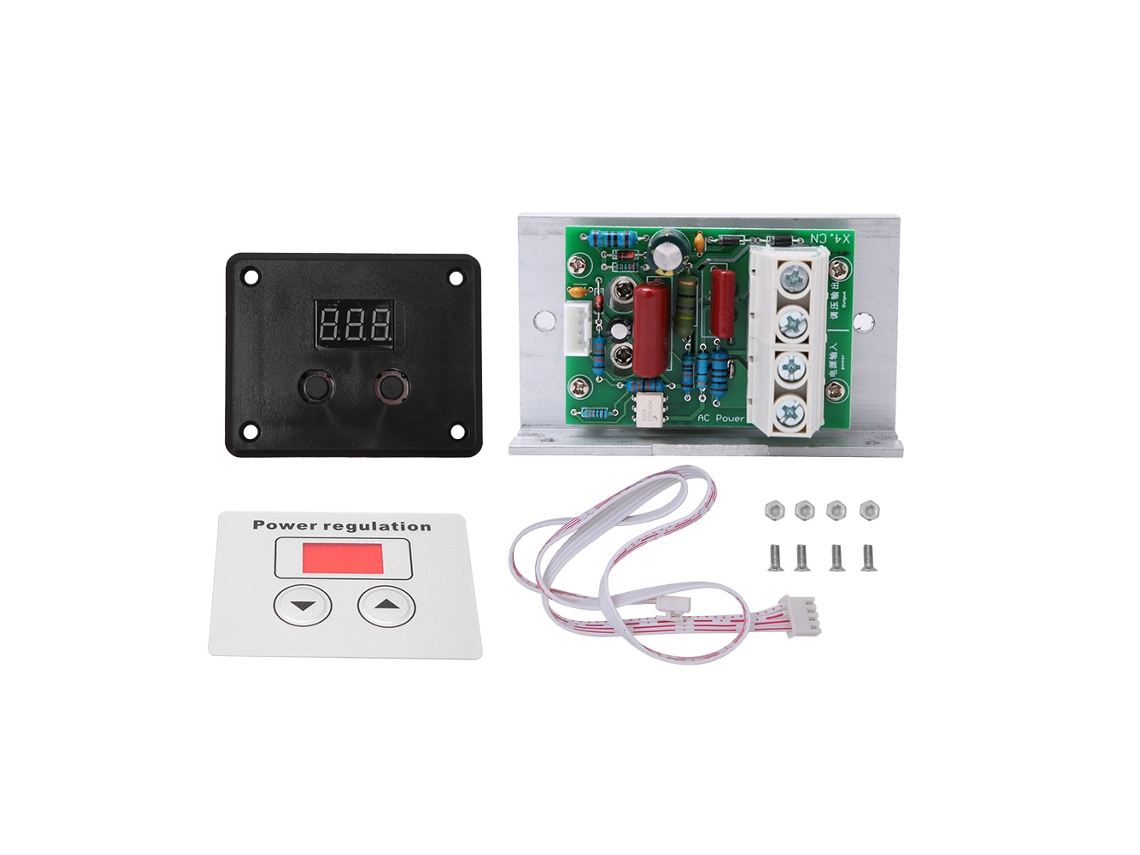 Regulador De Voltaje Scr 220v 10000w 80a Controlador De Velocidad Dimmer Termostato Digital