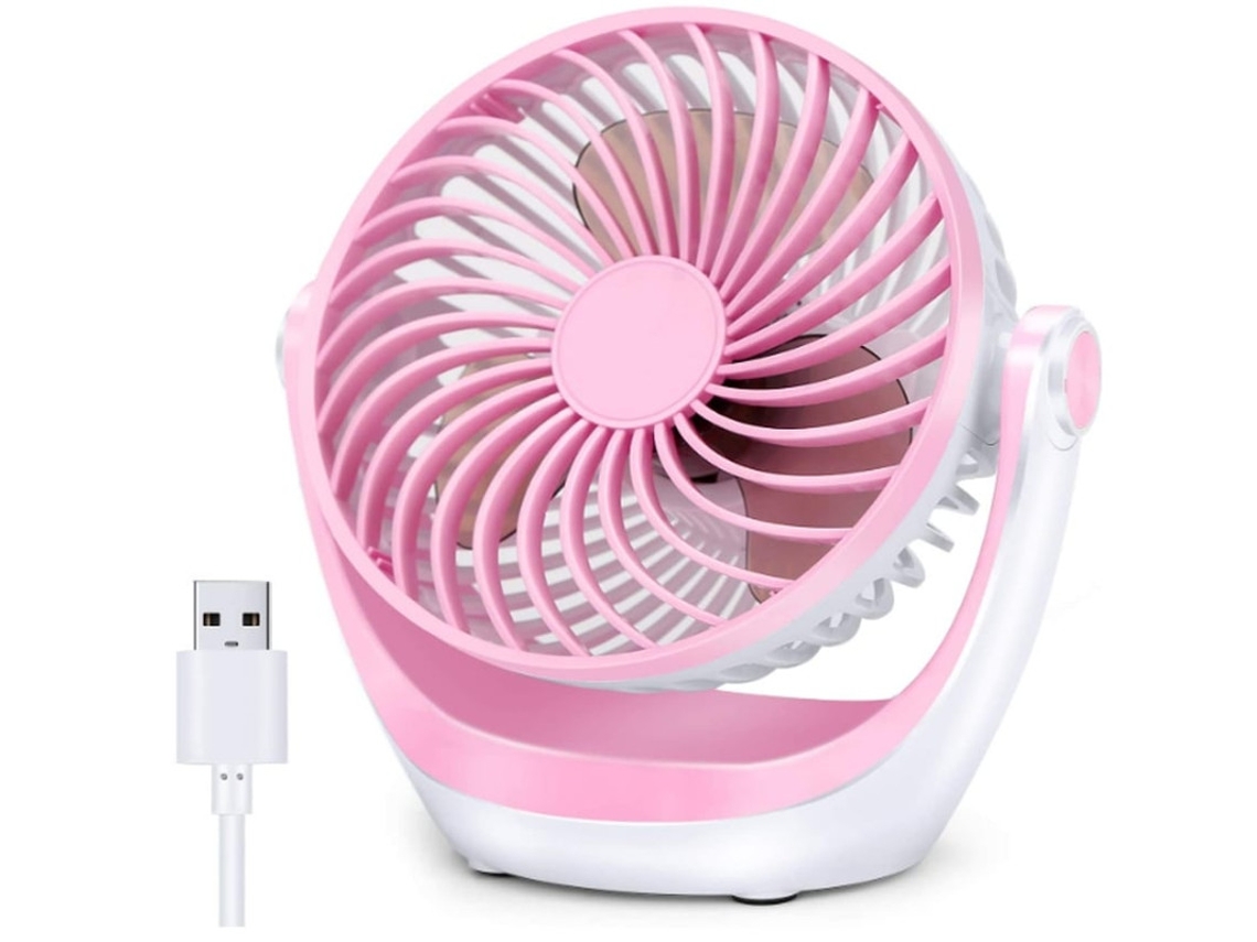 Ventilador Portátil YIZHOOD Fans445 Rosa