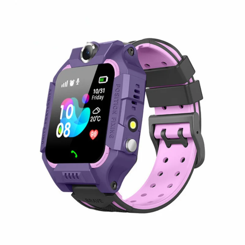Reloj Inteligente Mdug Para Niños Con Tarjeta Sim, Llamadas Bidireccionales Y Llamada De Emergencia Sos (morado).