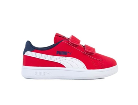 Zapatos PUMA Smash V2 Buck V PS (28 - Rojo)