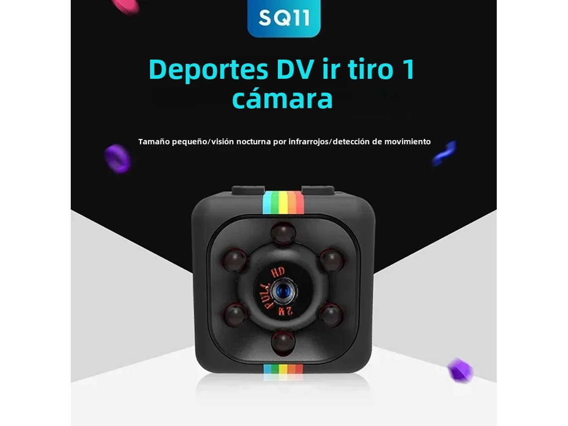 Mini Cámara Hd Para Dron Sq11, Tarjeta De Visión Nocturna, Grabación Dire