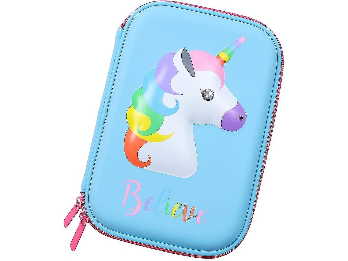 Estuche rígido con estampado de unicornio en relieve de Chennnls