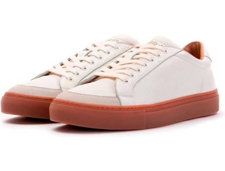Zapatillas para Hombre PANTOFOLA D ORO Top Spin Low Suede Blanco para Fútbol (EU 40)