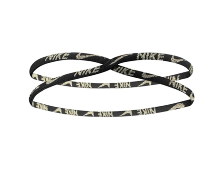Cordones de Mujer para Fitness NIKE ACCESSORIES Fita Fixed Metallic Negro (Talla Única)