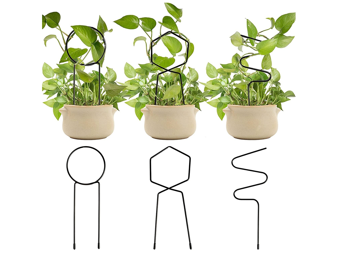 3 Soportes Metálicos Para Plantas Trepadoras, Enrejado De Hierro Para Hiedra, Rosales Y Plantas De Interior/exterior.