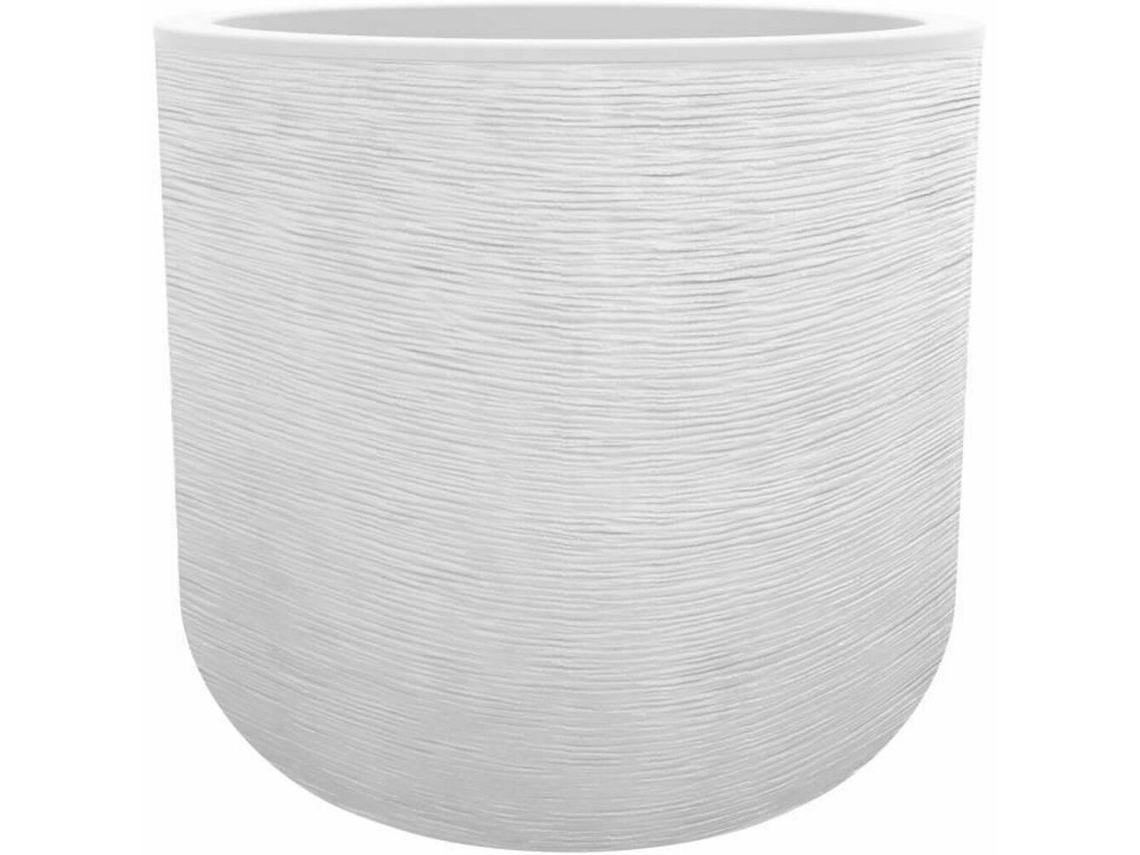 Macetero EDA Graphit'Up Redondo Blanco Plástico Ø 50 cm