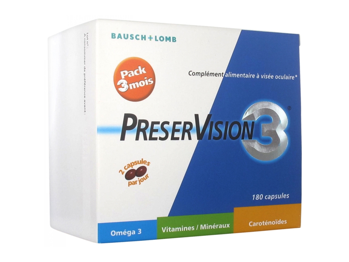 Preservision 3 Pack 3 Meses 180 Cápsulas BAUSCH LOMB