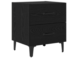 Maison Exclusive - Mueble Cama Roble Negro 40 X 35 X 47,5 Cm Madera De Ingeniería