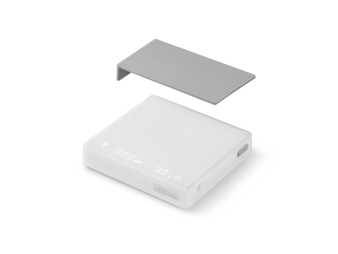 Báscula digital para café Mhw 3bomber Mini con temporizador, precisión de 2 kg/0,1 g, 3 modos, recargable mediante tipo C, portátil.