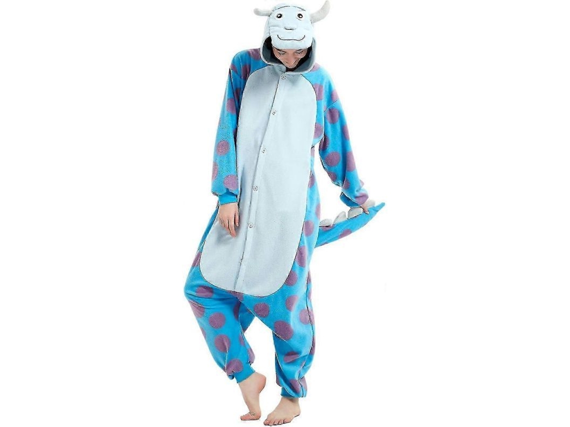 Pijama De Animal Para Adultos Onesie Halloween Navidad Suave Poliéster Con Bolsillos Regalo Pequeño Sulley Sullivan