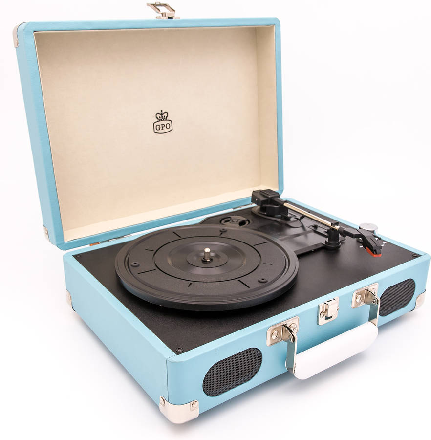 Gpo Soho Tocadiscos retro con diseño de y 3 velocidades
