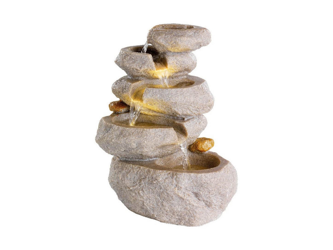 Fuente LUMINEO Interior Rocha Pedra (18 x 23 x 35 cm)