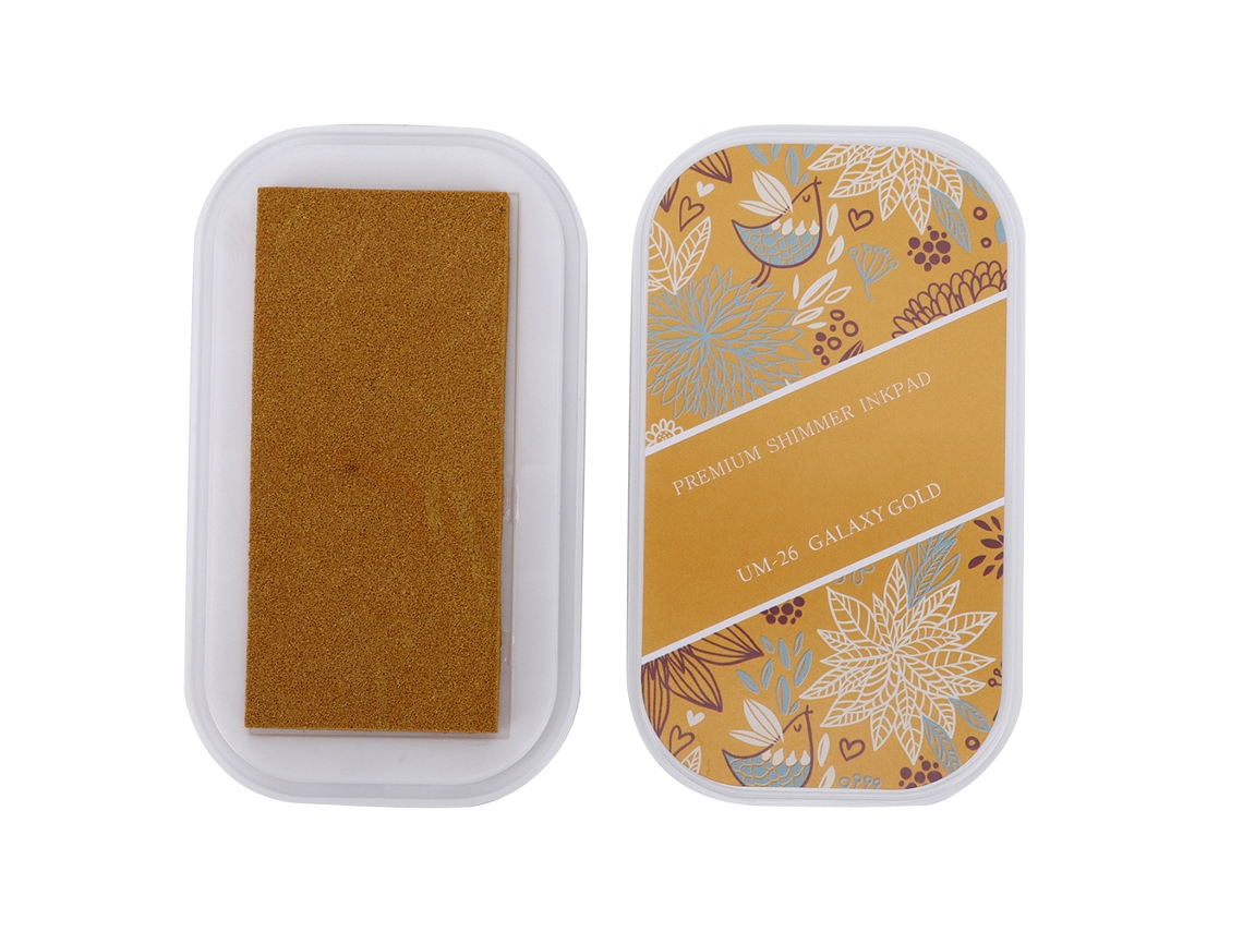 Tinta Para Sellos Metálicos Grandes Y Coloridos, Manualidades Diy, Agenda, Almohadilla De Tinta, Cohete, Oro Rojo