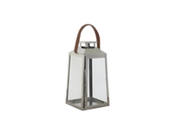 Farola Acero Cristal Cromado Plateado 20x20x40cm