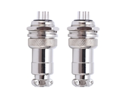 2 Unidades De Enchufes Macho Y Hembra De Aleación De Zinc De 20 Mm Para Corriente Alterna Y Continua De 250 V.