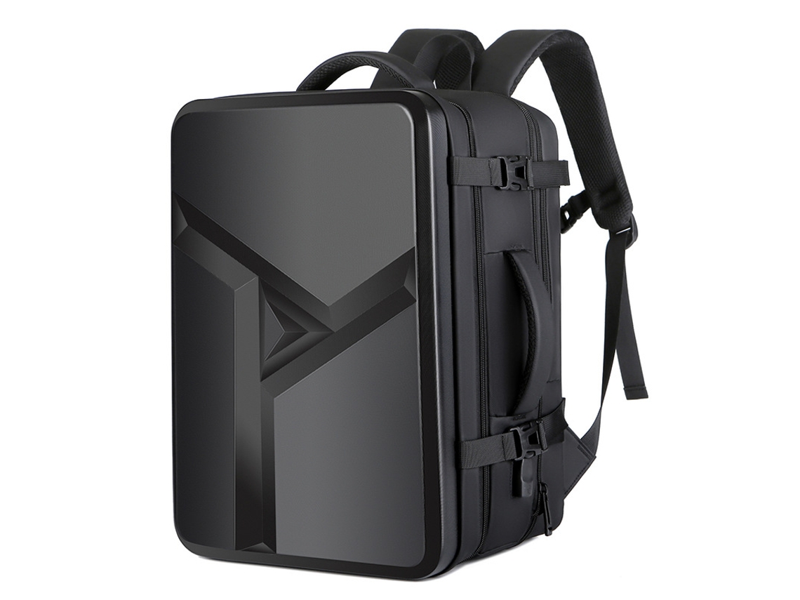 Mochila rígida Digitallab para portátil, grande, impermeable, 17 pulgadas (negro)