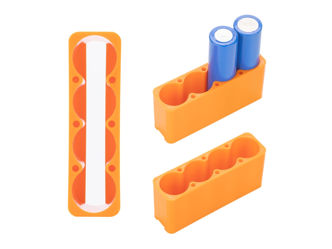 Molde para soldar baterías de 4 celdas | Estable y preciso | Dimensiones: 8 x 2 x 3,5 cm
