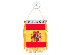 Bandera de España con Botón de Succión