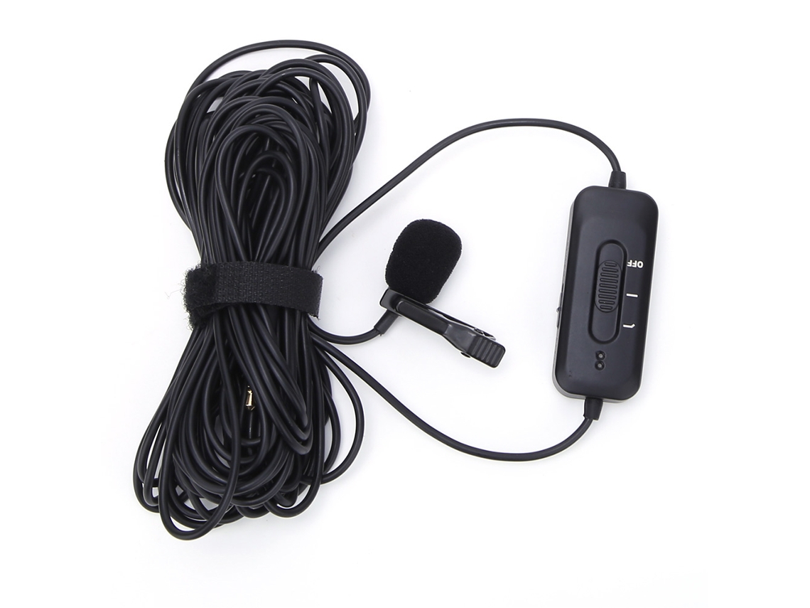 Micrófono Lavalier Clip-on Omnidireccional Mamen Km D2 Profesional Para Teléfono Cámara Dslr Grabación