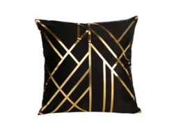 Funda De Almohada Bronceadora De Lujo Ligera-45*45Cm-Gold001-1-Black - Decoración De Dormitorio JEIIBRZUI