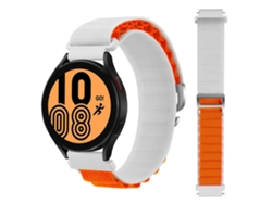 Correa Loop Alpine para Samsung Galaxy Watch 4 40mm Blanco y Naranja