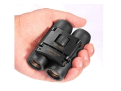 Mini binoculares 30x60, telescopio compacto plegable con parasol impermeable Yizhood (negro)