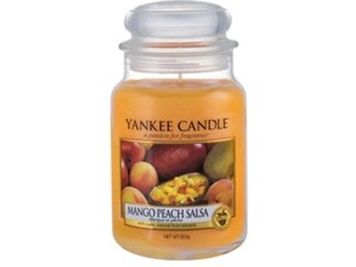 YANKEE CANDLE Mango Peach Salsa Candle Mango And Peach Scented Candle 104.0G