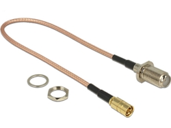 Cable de Antena DELOCK (Coaxial - 25 cm - Marrón)