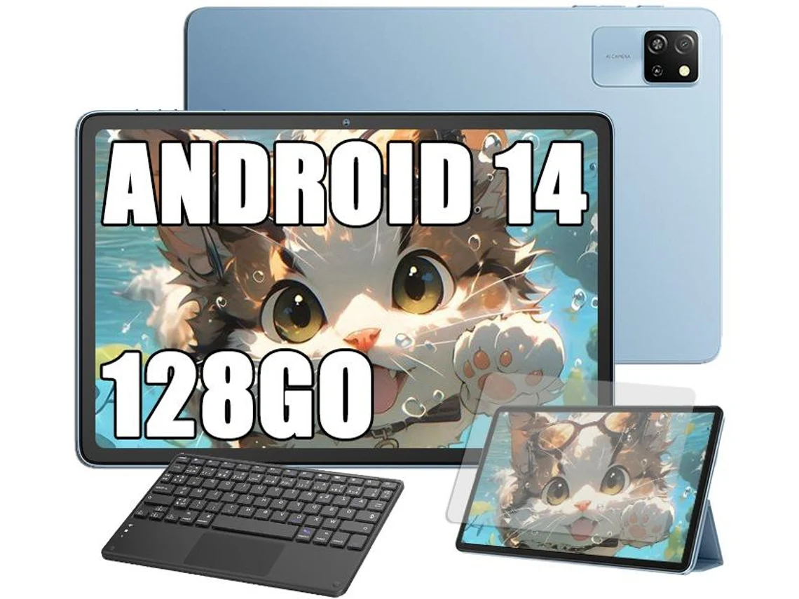 Tablet BLACKVIEW Tab 60 Wifi Teclado K1 10.1'' - 12 GB - 128 GB - Azul