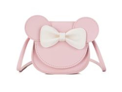 Bolso de hombro para niña con lazo de mariposa y cierre de broche cruzado pequeño.