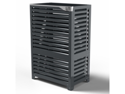 Cubierta Para Bomba De Calor - Big Blade - Antracita - De Pie Talla Vl (l 105cm - H 158cm - D 64cm) - Box Air Klima