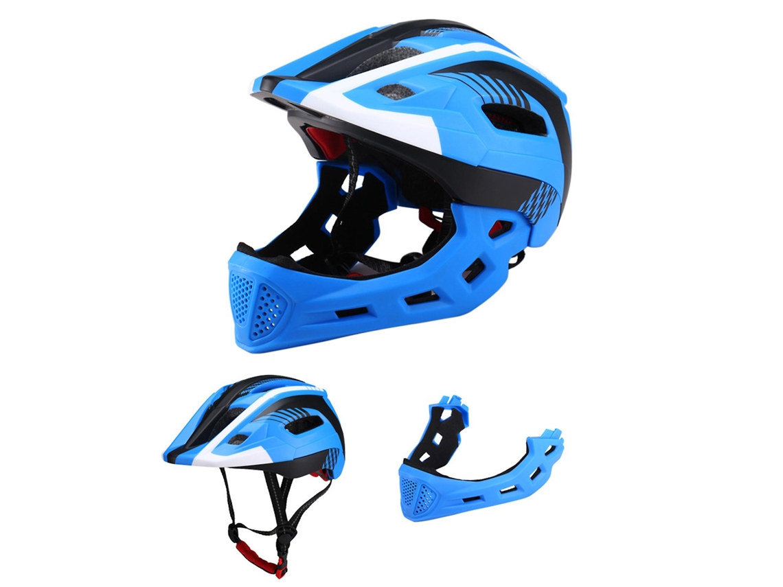 Casco De Bicicleta Infantil Desmontable De Longitud Completa (blanco), Ultraligero Y Transpirable.