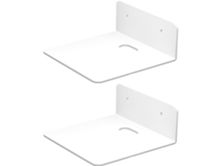 Pack de cámara de pared con 2 pequeños estantes flotantes adhesivos y organizador de pared antitorsión para Slowmoose