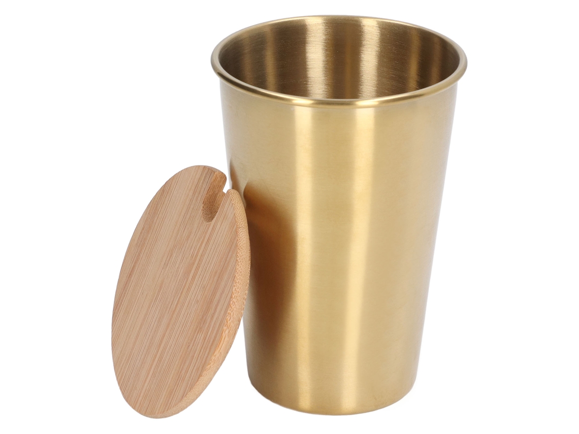 Jarra de cerveza de acero inoxidable de 500 ml con tapa, ideal para fiestas al aire libre KOFIHETY