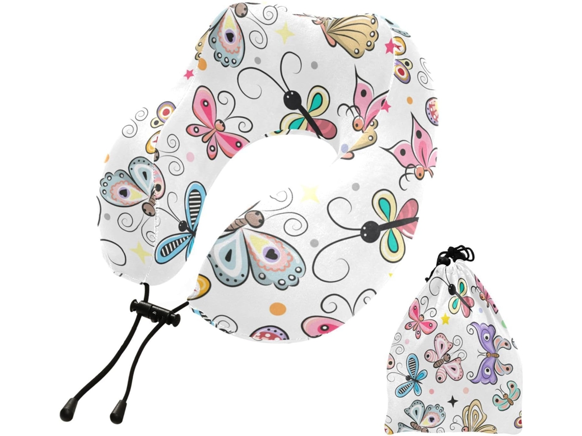 Almohada Viaje Dormir Aviones Espuma Viscoelástica Poliéster Viscoelástica. Fácilmente Soporte Fácil