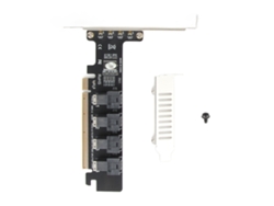 Tarjeta Adaptadora Pcie X16 A 4 Puertos U.2 Nvme Con Indicador Led Sff8643 Sff8639