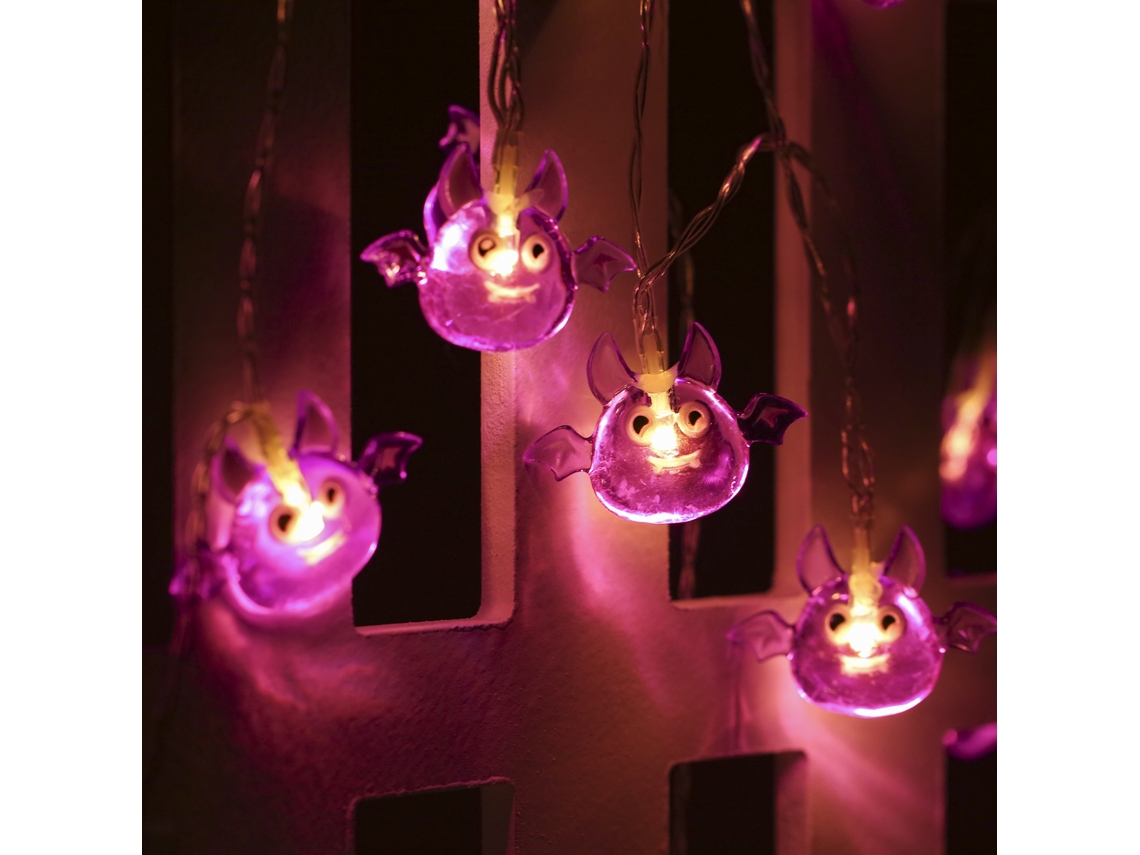 2026-luces De Cadena Halloween Luces Decorativas Festivas Lámpara De Cadena Decoración De Halloween Para Hogar Ventana Cortina