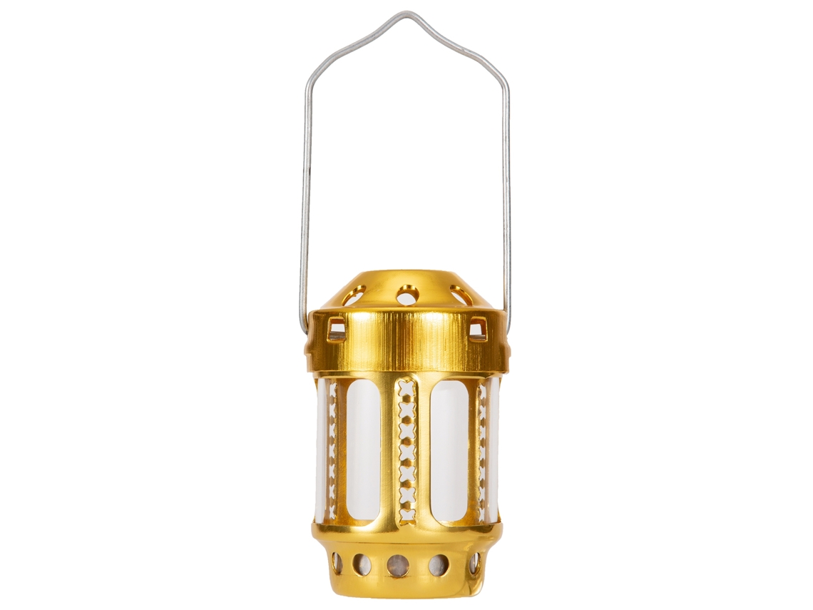 Lámpara de vela portátil para acampar y pescar de noche.