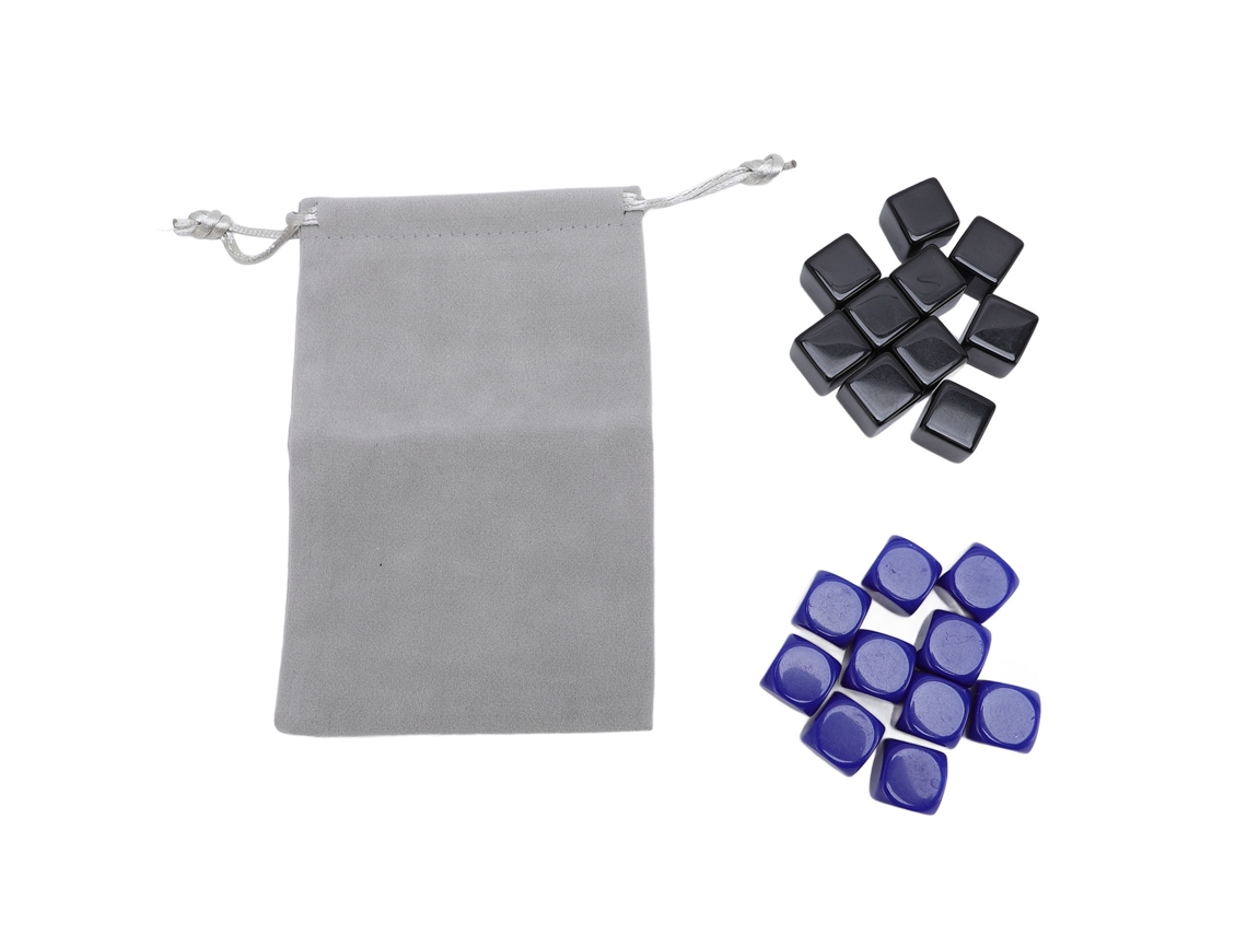 Juego De 20 Dados En Blanco De 16 Mm, De Plástico Ligero Y Resistente A Los Impactos, De 6 Caras, Para Juegos De Mesa.