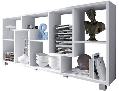Estante SELECTIONHOME Blanco (Melamina - 68,5 x 161 x 25 cm)