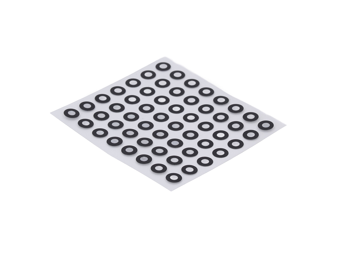 Marcadores De Escaneo 3d De 6 Mm De Diámetro Exterior Y 3 Mm De Diámetro Interior, Reflectantes Y Difusos Para Un Seguimiento Preciso Mediante Escáner Óptico.