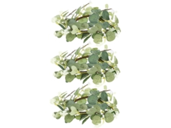 Juego 3 Pequeñas Coronas Velas Hojas Artificiales Anillos Decorativos 8 Decoración Interiores Primavera