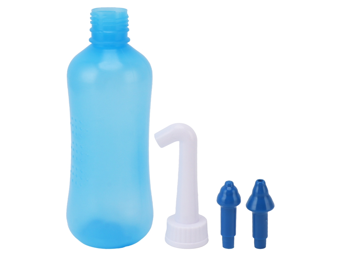 Botella De Irrigación Nasal Para Lavado De Senos Nasales Con 2 Boquillas, Para Adultos/niños, 310 Ml, Abs