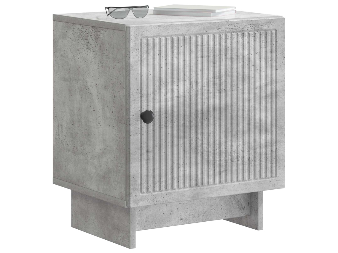 Maison Exclusive - Armario De Noche 2 Pcs Gris Hormigón 43 X 34,5 X 50 Cm