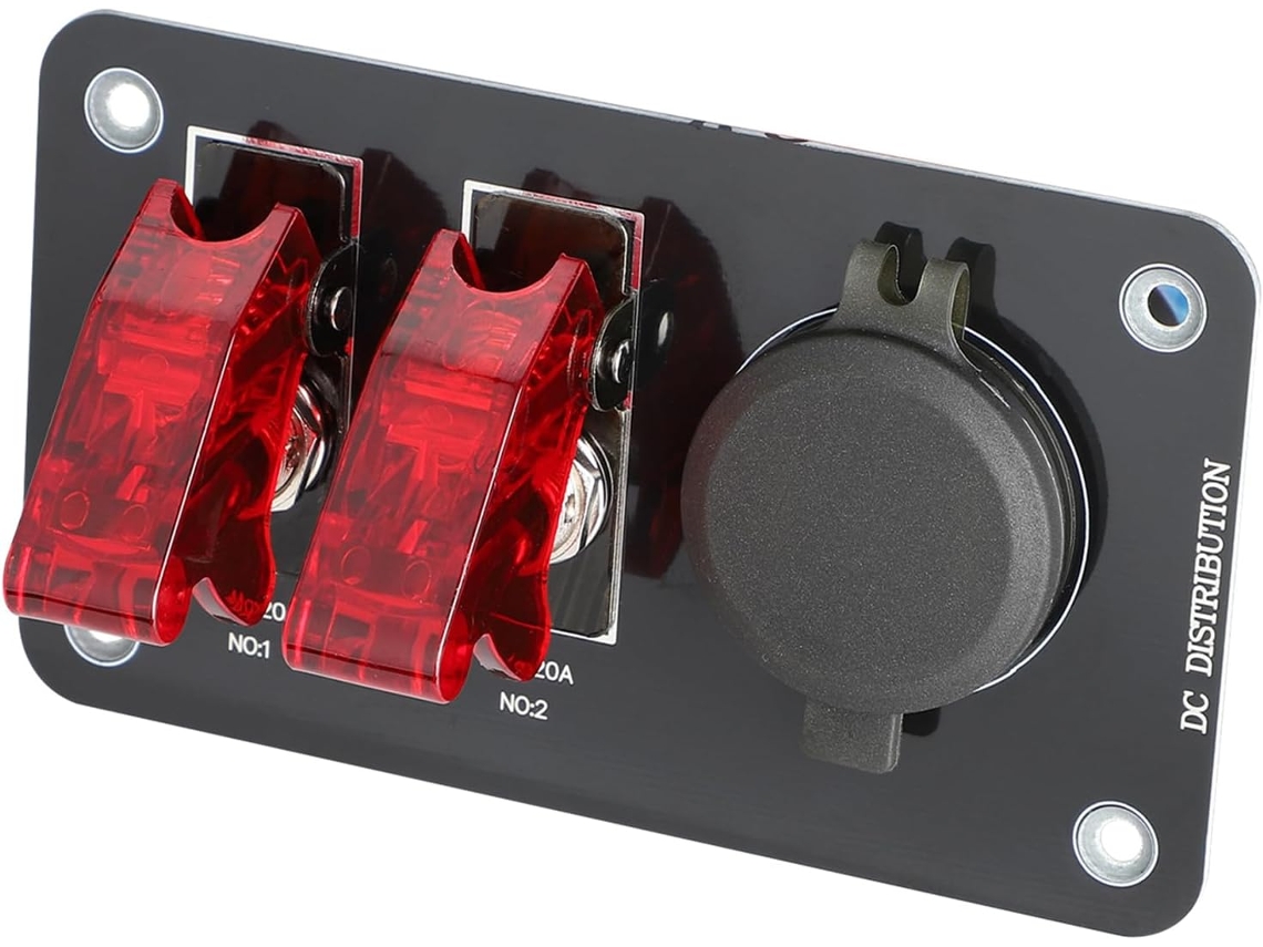 Cargador De Coche De 132 W Con 4 Puertos, Iluminación Led E Interruptores.
