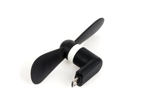 Mini ventilador de viento para teléfono, computadora de escritorio y computadora portátil[Negro]