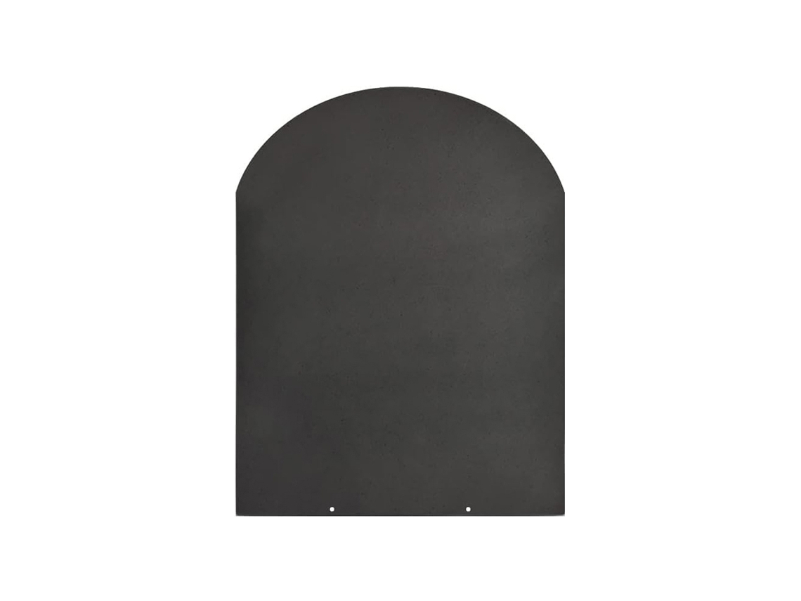 Divina Fire - Alfombrilla protectora de suelo de acero de 80 x 60 para estufas de leña y pellets