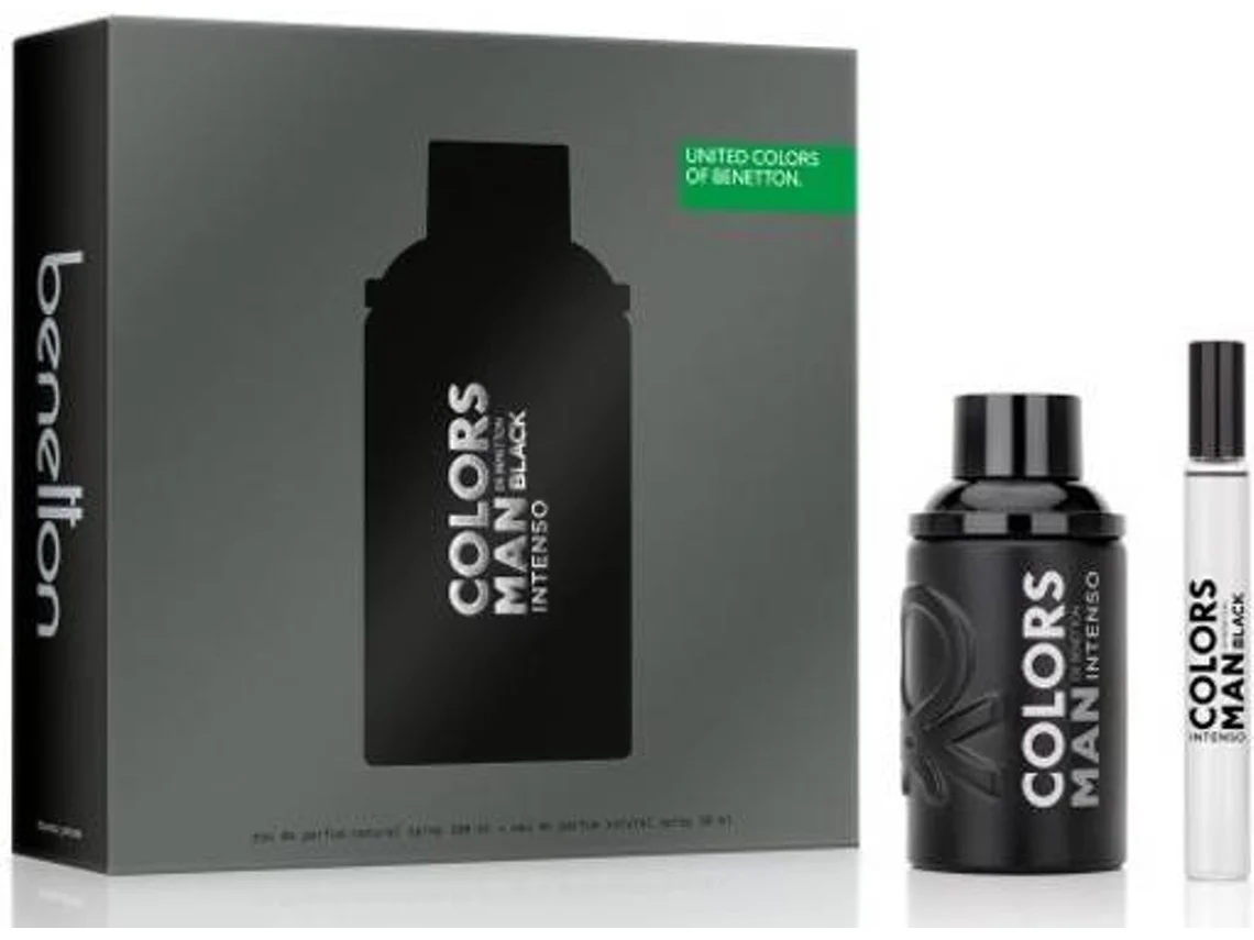 Coffret de Perfume BENETTON Man Black Intense Eau de Parfum (100 ml)